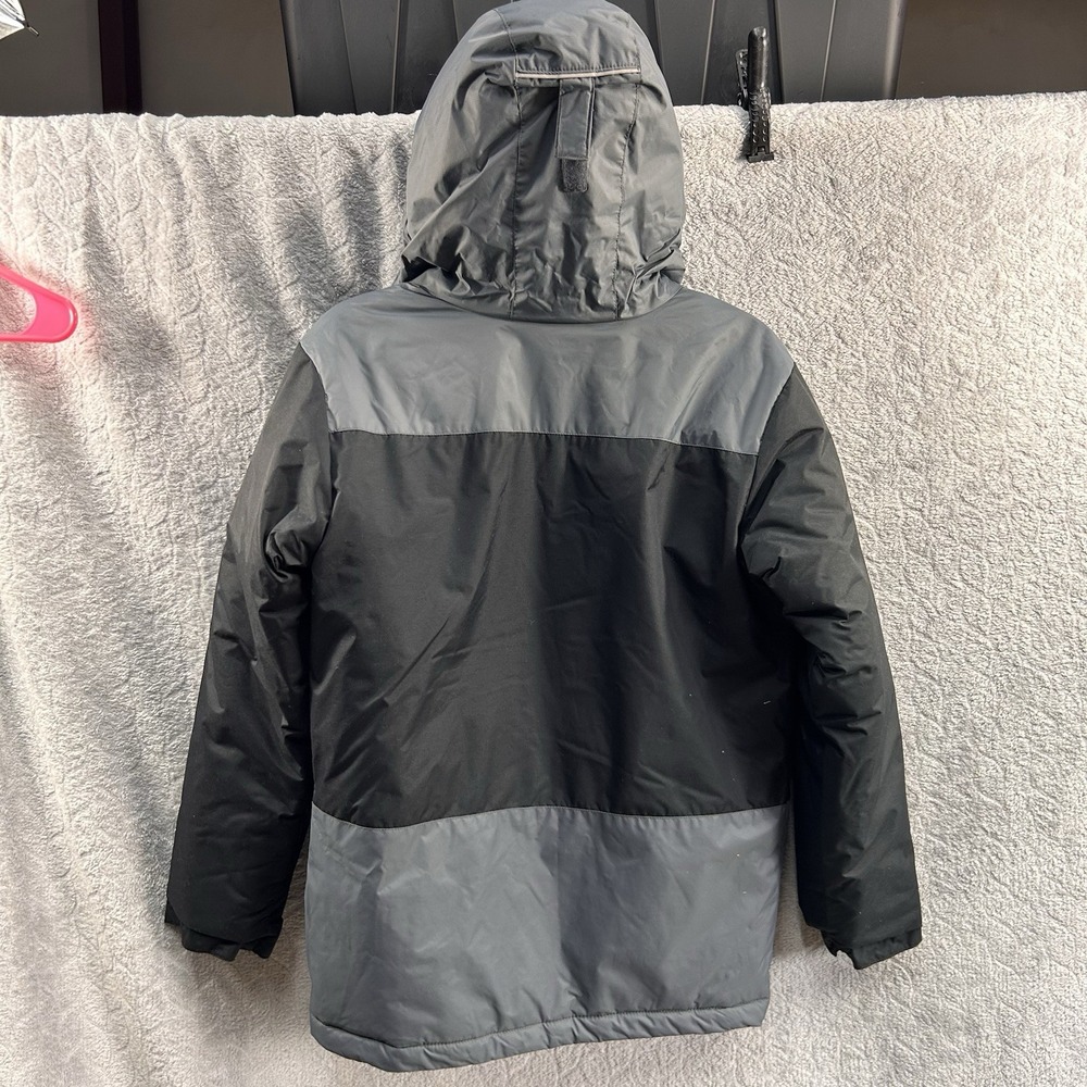 Columbia‎ Boy's Lightning Lift Waterproof Insulated Jacket Black/Grey-Size Large - Picture 3 of 11